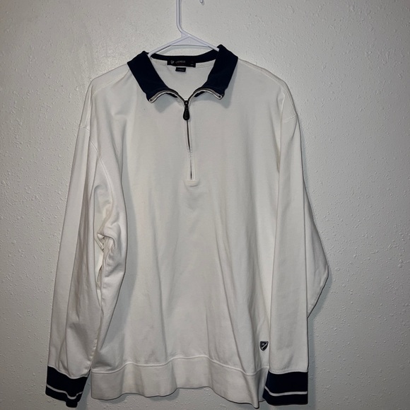 White Cremieux quarter zip, perfect year around - Picture 1 of 5